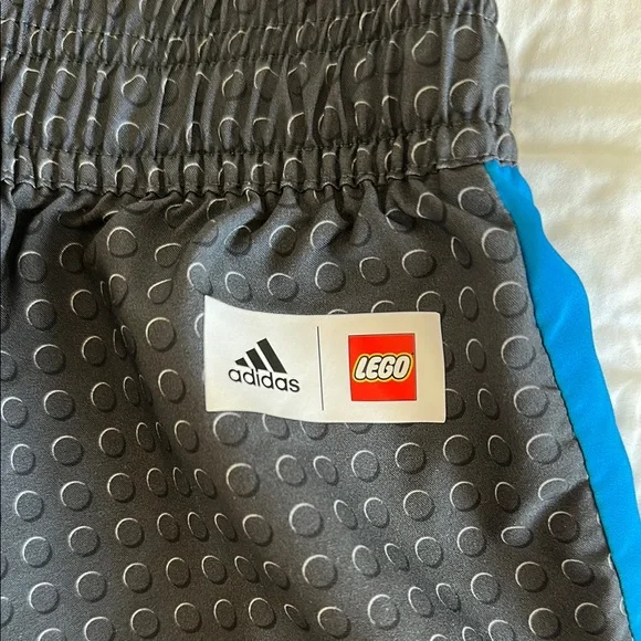 Adidas Boys Lego Shorts Black and Blue - Size 9/10 - Picture 3 of 6